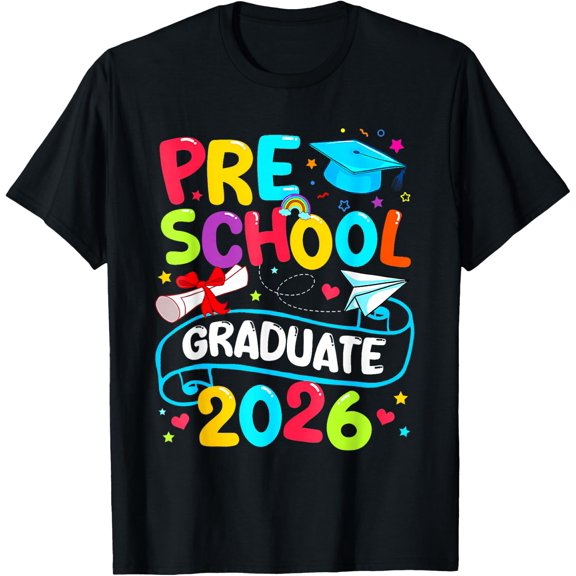 Preschool Graduate 2026 Pre K Grad Funny School Graduation T-Shirt