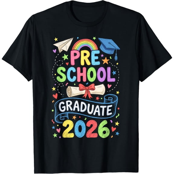 Preschool Graduate 2026 Pre-K Grad Funny School Graduation T-Shirt