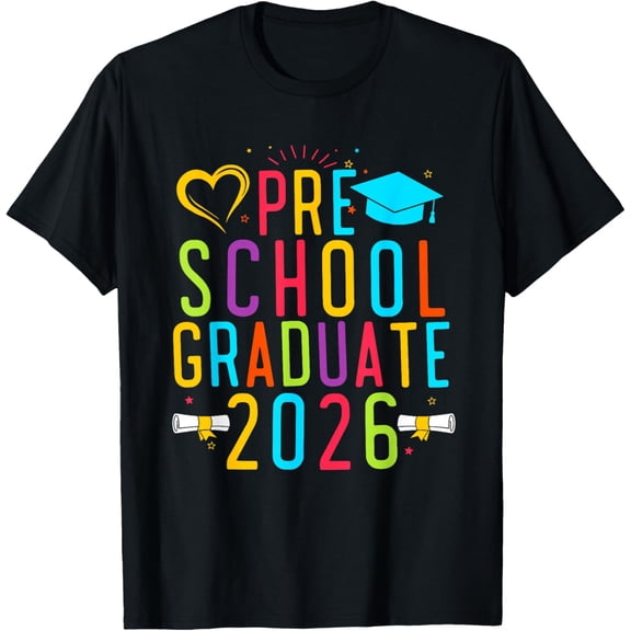 Preschool Graduate 2026 Pre-K Grad Funny School Graduation T-Shirt