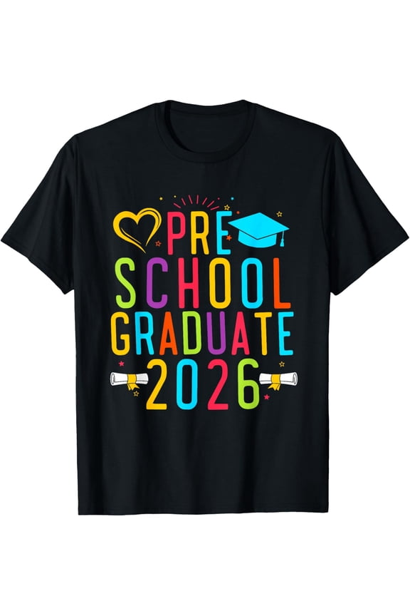 Preschool Graduate 2026 Pre-K Grad Funny School Graduation T-Shirt