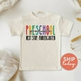 thumbnail image 1 of Preschool Graduate Next Stop Kindergarten Toddler Shirt, Kids Grad Tee, Preschool Graduation Tshirt, Last Day Of School Shirt, TODDLER SHORT SLEEVE TEE BELLA CANVAS 3001T, 1 of 3