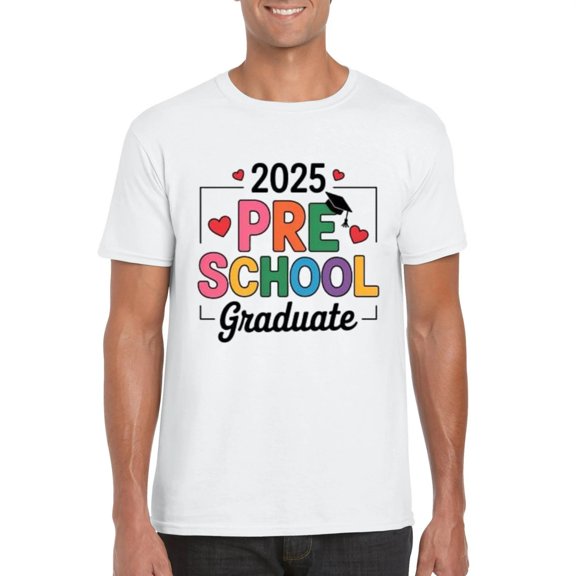 Preschool Graduation 2025 Last Day School Celebration Kids Grad T-Shirt, for men & women, up to size 5XL