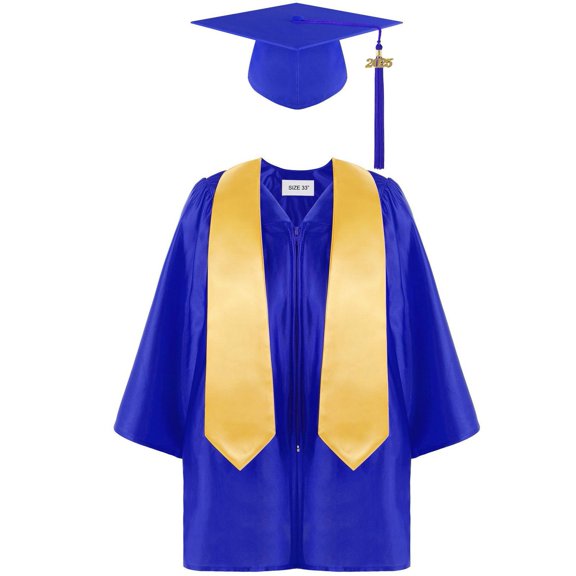 Preschool Graduation Dress Kindergarten Graduation Cap and Gown Set, Unisex Congrats Grad Outfit with Tassel for Kindergarten