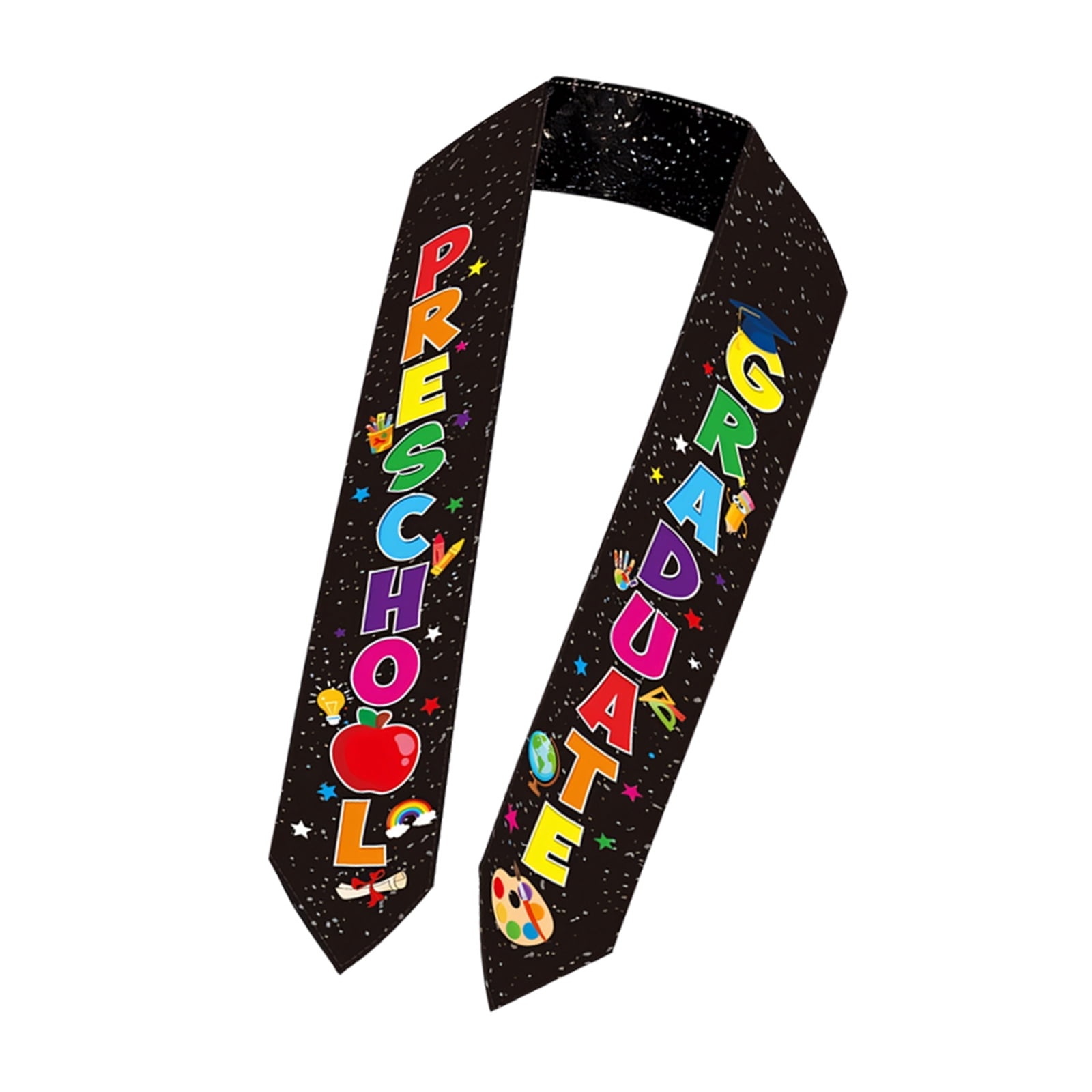 Preschool Graduation Sash Colorful Patterns For Ceremony Soft Fabric ...