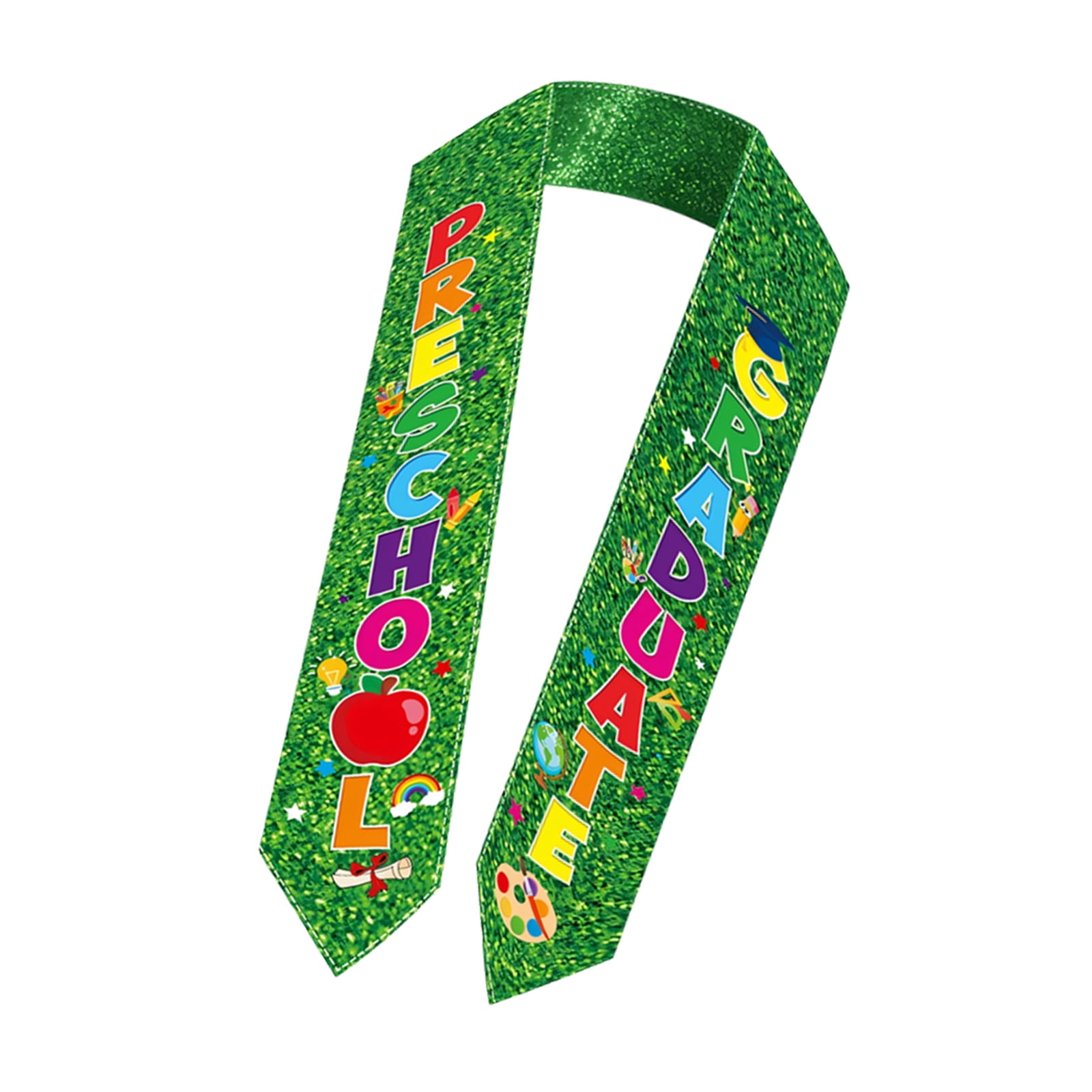 Preschool Graduation Sash Colorful Patterns For Ceremony Soft Fabric ...