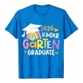thumbnail image 1 of Preschool Graduation T-shirt for Boys & Girls Colorful Class 2026 Grad Letters Print Tees Crew Neck (Blue 2-3 Years), 1 of 4