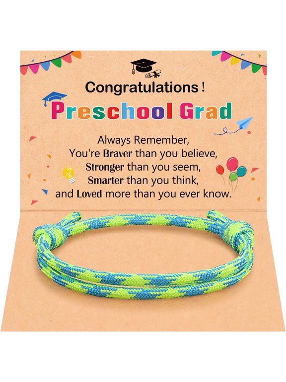 Preschool/Kindergarten Graduation Gifts for Boys, Class of 2025 Bracelet Graduation Gifts for Boys Son Grandson