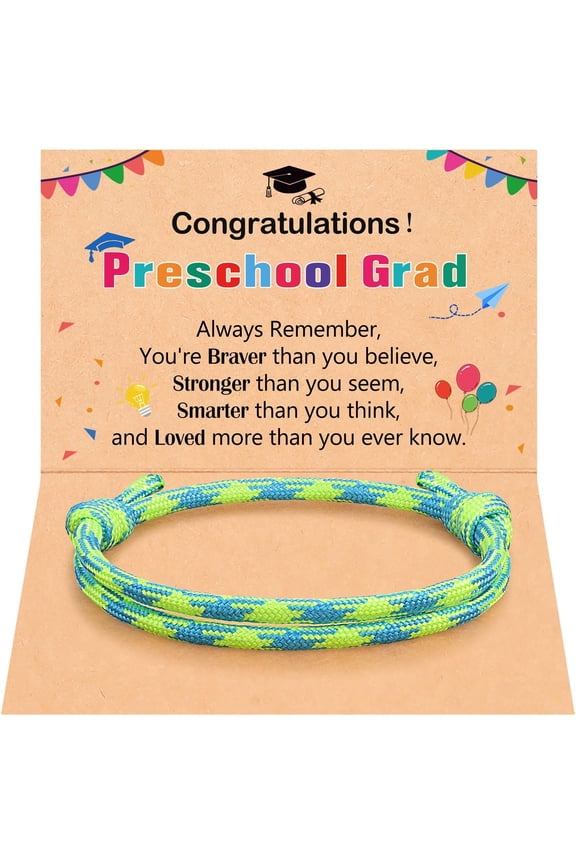 Preschool/Kindergarten Graduation Gifts for Boys, Class of 2025 Bracelet Graduation Gifts for Boys Son Grandson