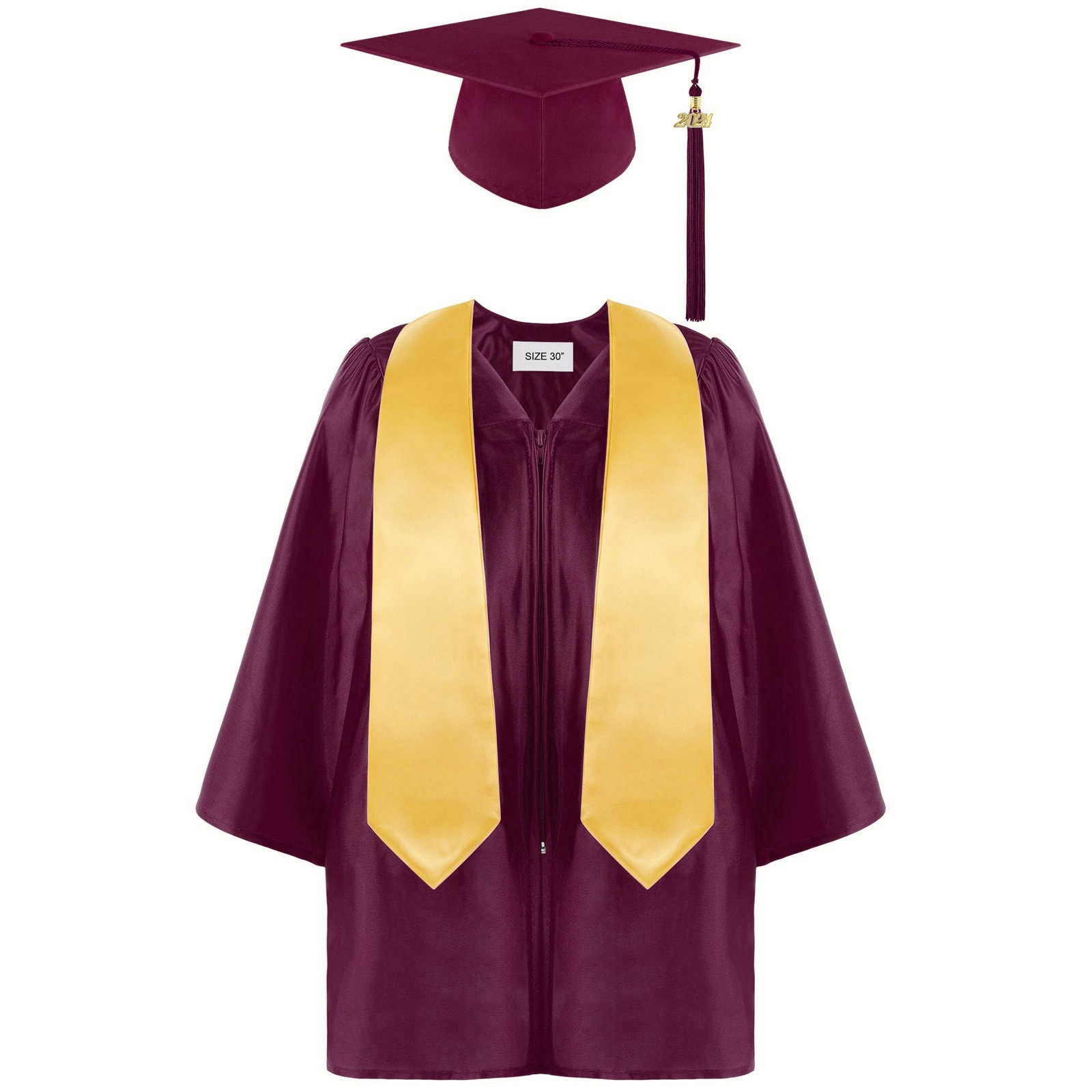 Preschool Kindergarten Graduation Gown Cap Set With 2024 Tassel And Preschool Kindergarten Graduation Gown Cap Set With 2024 Tassel And