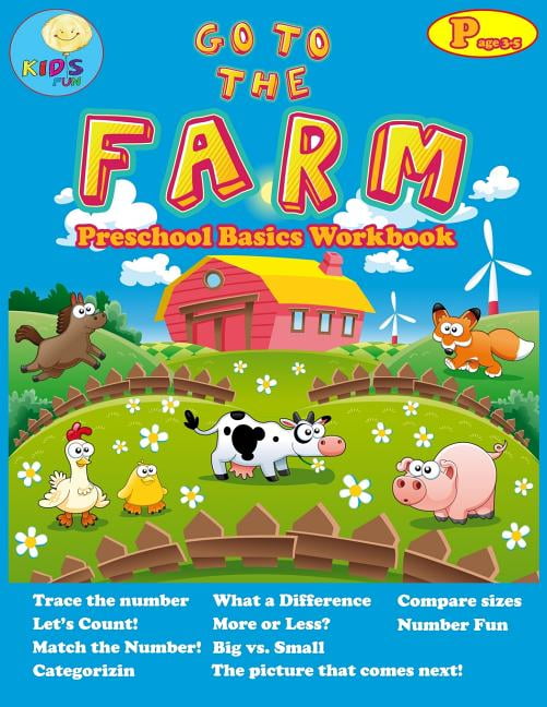 Preschool and Kindergarten Math Activity Go to the Farm: basic activity ...
