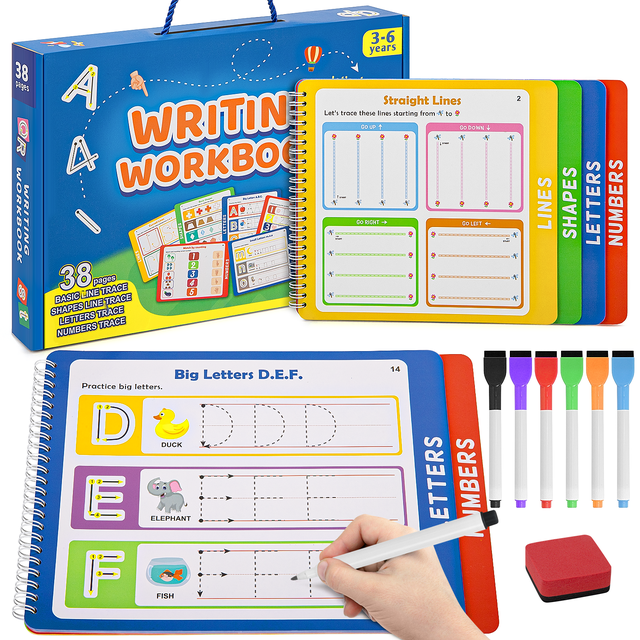 Trcing Pre Riting Preschool Learning Activities, Tracing Books for Kids Ages 3-6 ...
