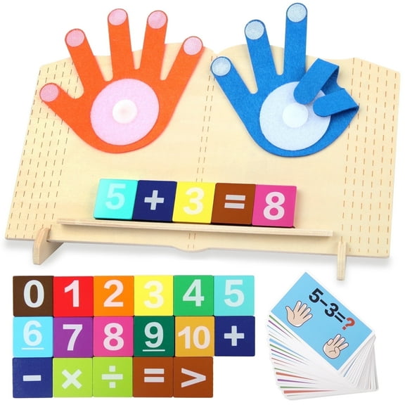 UUGEE Montessori Learning Math Toys for 2 3 4 Years Old Boys, Preschool Educational  Manipulatives Number Counting Blocks for Kids, Christmas Birthday Gifts Toys for Toddlers 18 Months Girls