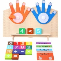 Preschool Learning Toys for Toddlers,Educational Math Manipulatives Number Counting Blocks for Kids,Montessori Toys for 3 4 5 Year Old,Finger Counting Math Toy
