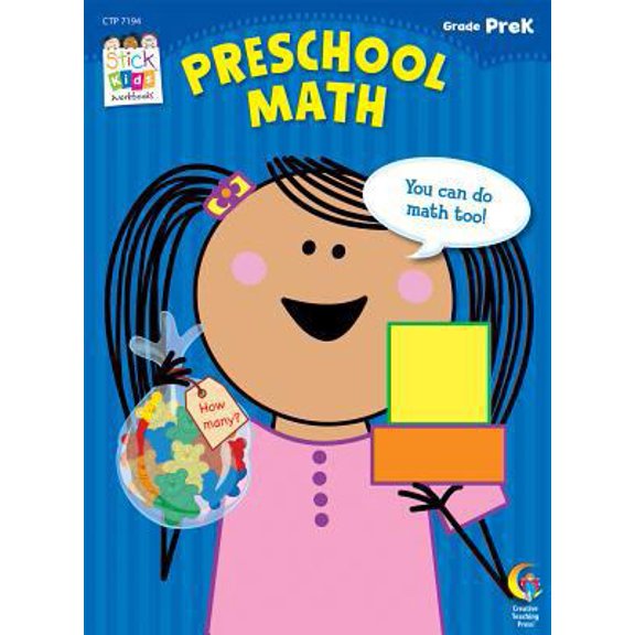 Pre-Owned Preschool Math, Grade PreK (Stick Kids Workbooks) Paperback