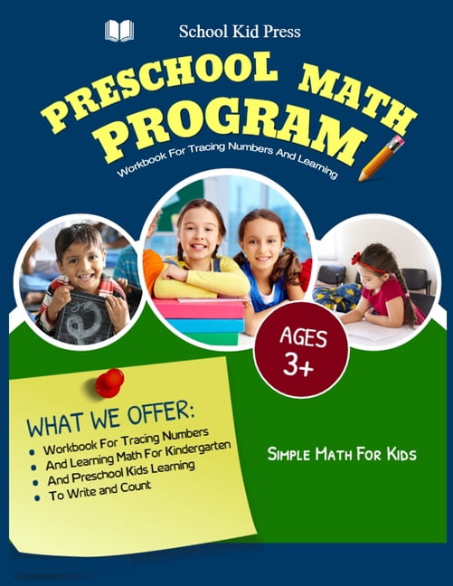 Program Workbooks Preschool Math Program Workbook For Tracing Numbers and Learning Ages 3 ...