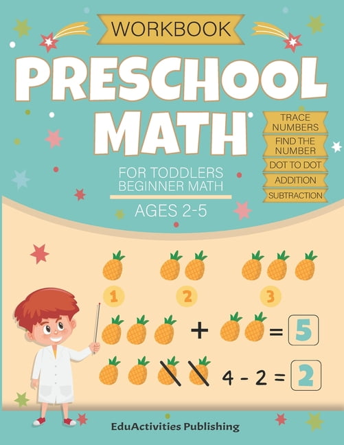 Preschool Math Workbook for Toddlers Ages 2-4 Beginner Math Ages 2-5 ...