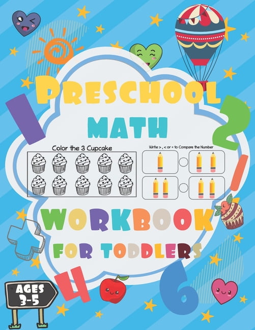 Preschool Math Workbook for Toddlers ages 3-5: Preschool Math Workbook ...