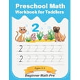 thumbnail image 1 of Preschool Math Workbook for Toddlers ages 2-4 Beginner Math pre: Number recognition, tracing, and counting, PreK, Kindergarten Prep, 1 of 1