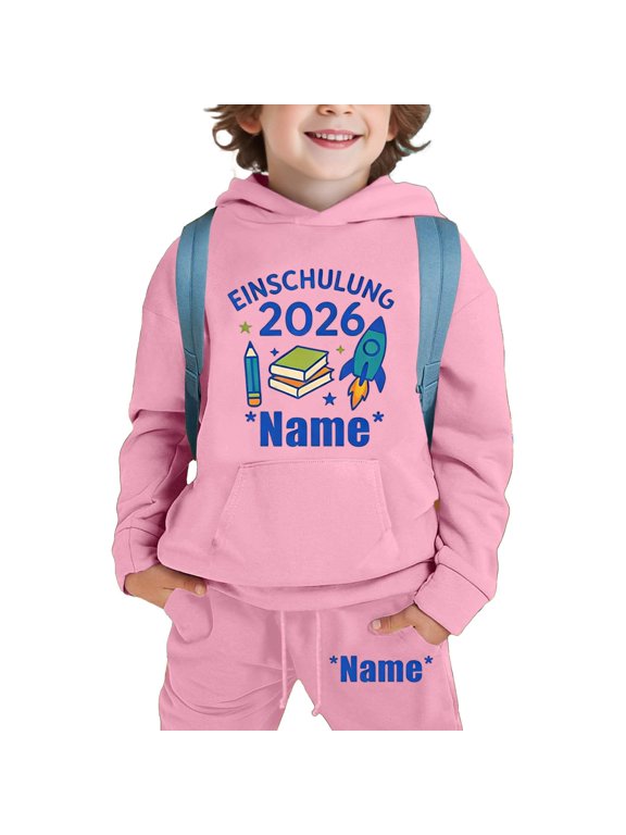 Preschool Memory Print Sweatshirt For Boys Unique School Admission Keepsake Top And Cozy Bottoms