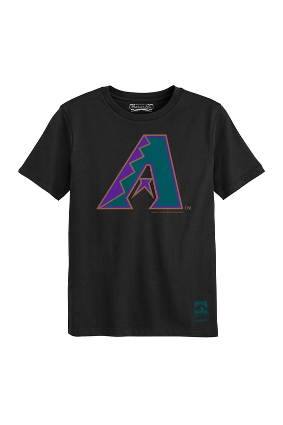 Preschool Mitchell & Ness Black Arizona Diamondbacks Retro Logo T-Shirt
