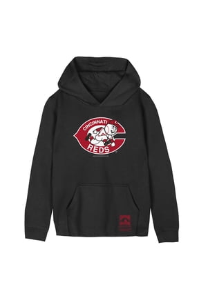 Preschool Mitchell & Ness  Black Cincinnati Reds Retro Logo Hoodie
