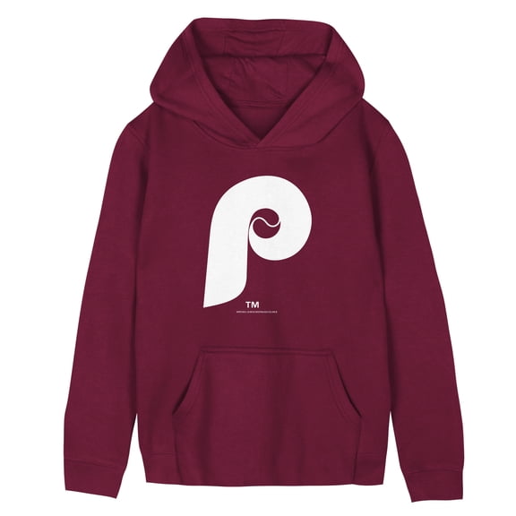 Preschool Mitchell & Ness Burgundy Philadelphia Phillies Retro Logo Hoodie