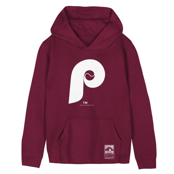 Preschool Mitchell & Ness Burgundy Philadelphia Phillies Retro Logo Hoodie