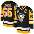 thumbnail image 1 of Preschool Mitchell & Ness Mario Lemieux Black Pittsburgh Penguins 1991/92 Blue Line 2.0 Player Jersey, 1 of 3