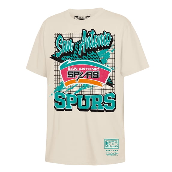 Preschool Mitchell & Ness Natural San Antonio Spurs Retro Wizard T-Shirt