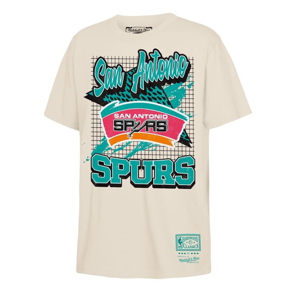 Preschool Mitchell & Ness  Natural San Antonio Spurs Retro Wizard T-Shirt