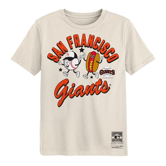 Preschool Mitchell & Ness Natural San Francisco Giants Snack T-Shirt