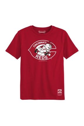 Preschool Mitchell & Ness  Red Cincinnati Reds Retro Logo T-Shirt