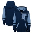 thumbnail image 1 of Preschool Navy Memphis Grizzlies Straight To The League Full-Zip Hoodie, 1 of 3