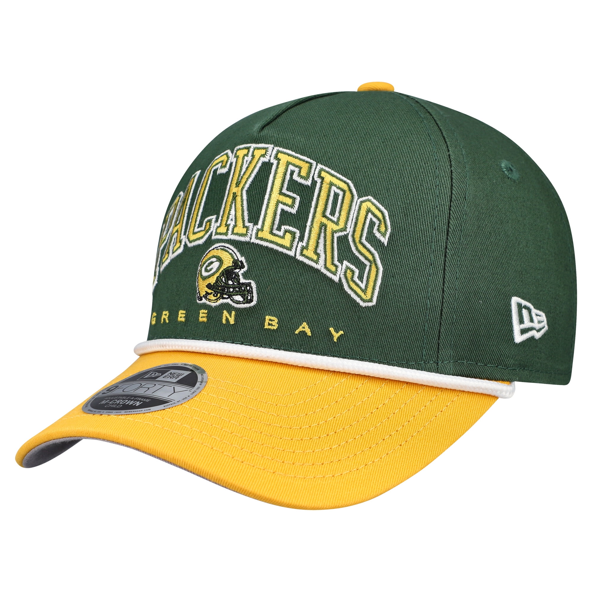Preschool New Era Green/Gold Green Bay Packers Arch COOLERA 9FORTY A ...
