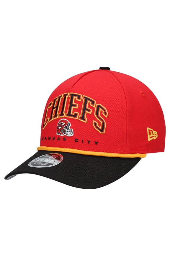 Preschool New Era  Red/Black Kansas City Chiefs  Arch COOLERA 9FORTY A-Frame M-Crown Adjustable Hat