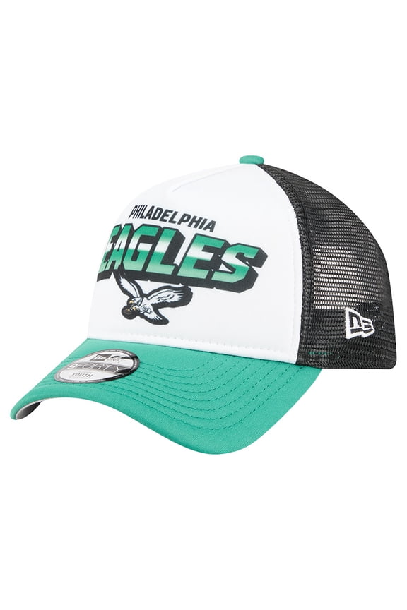 Preschool New Era White Philadelphia Eagles 9FORTY A-Frame Adjustable Hat