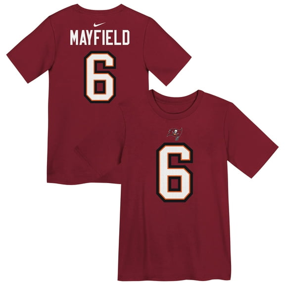 Preschool Nike Baker Mayfield Red Tampa Bay Buccaneers Player Name & Number T-Shirt