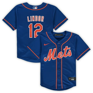 RAWLINGS ADULT 40, NEW YORK METS GAME USED HOME JERSEY BLUE WHITE ORANGE