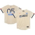 Preschool Nike Freddie Freeman Cream Los Angeles Dodgers 2024 City