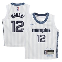 Preschool Nike Ja Morant White Memphis Grizzlies 2025/26 City Edition Swingman Jersey