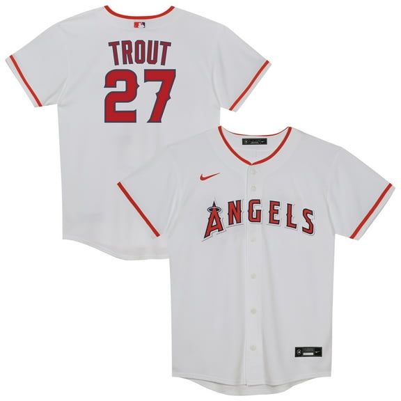Preschool Nike Mike Trout White Los Angeles Angels Home Replica Player Jersey