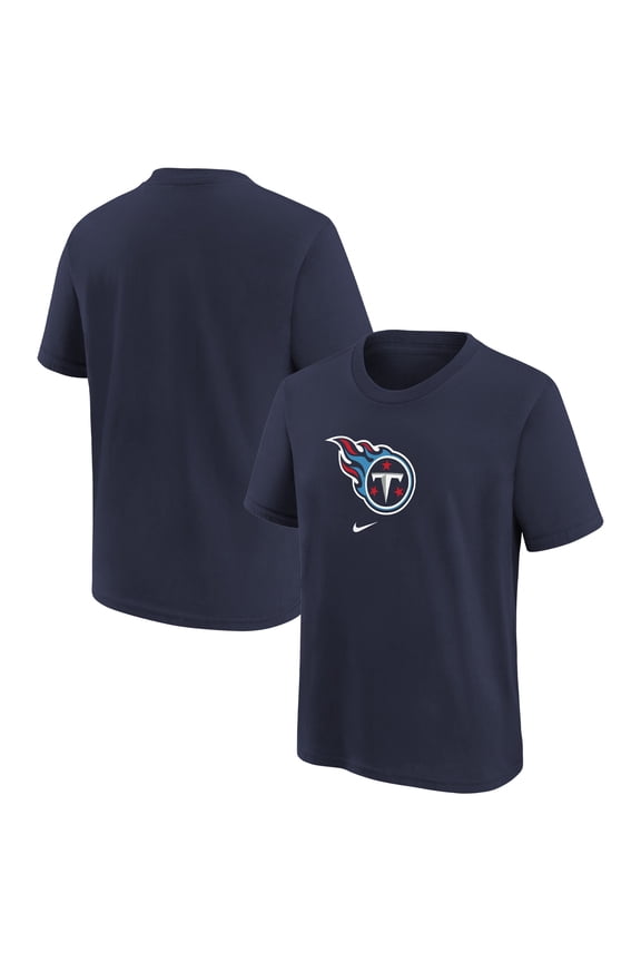Preschool Nike Navy Tennessee Titans Team Wordmark T-Shirt