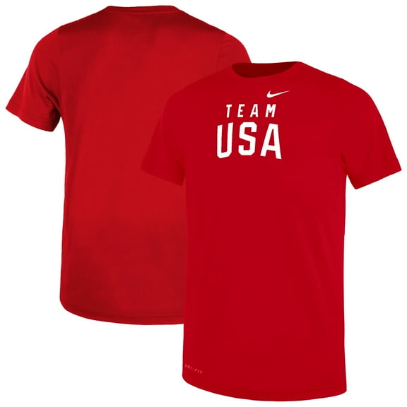 Preschool Nike  Red Team USA Legend Performance T-Shirt