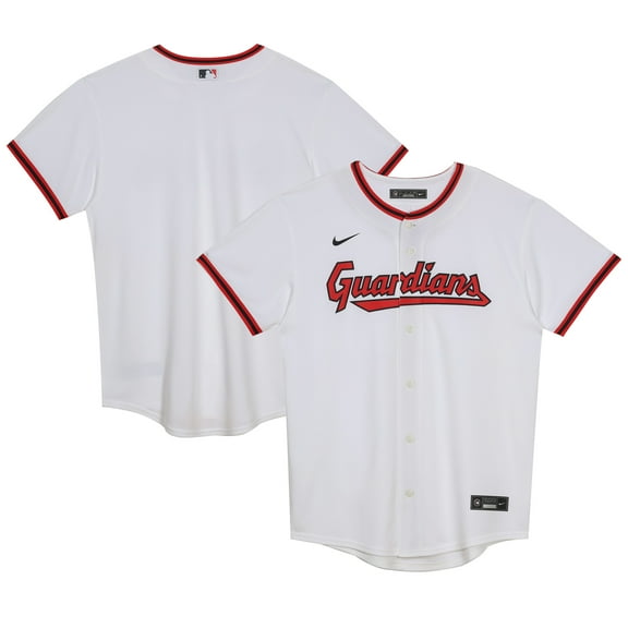 Preschool White Cleveland Guardians Home Blank Replica Jersey