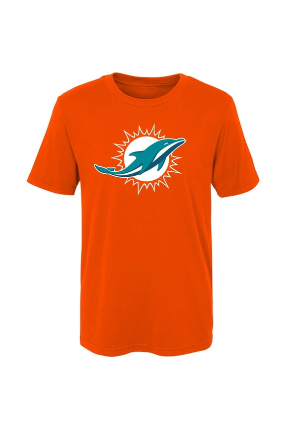 Preschool Orange Miami Dolphins Primary Logo T-Shirt