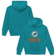 thumbnail image 1 of Preschool Outerstuff  Aqua Miami Dolphins Back to Basics Hoodie, 1 of 3