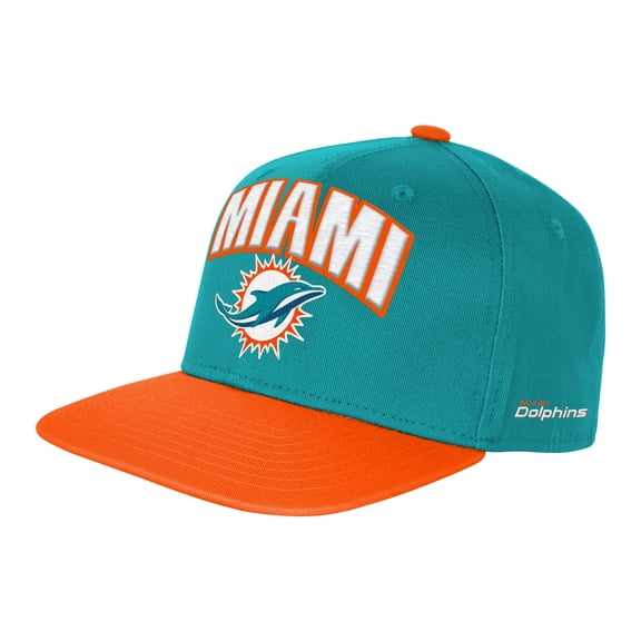 Preschool Outerstuff Aqua Miami Dolphins Essentials Snapback Hat