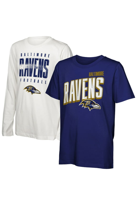 Preschool Outerstuff Baltimore Ravens The Mix Combo T-Shirt Set