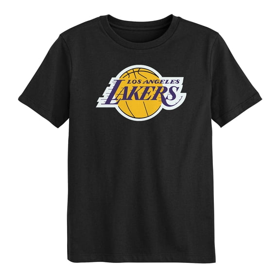 Preschool Outerstuff  Black Los Angeles Lakers Primary Logo T-Shirt