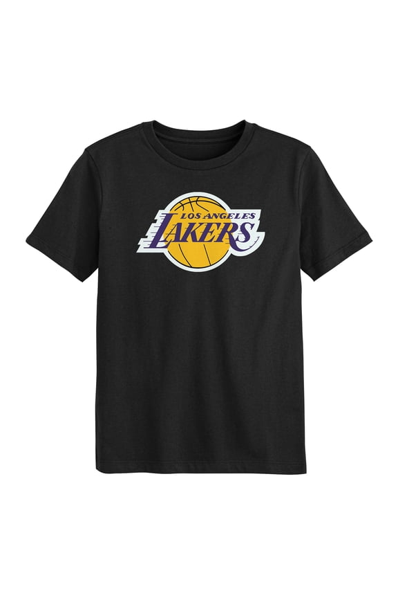 Preschool Outerstuff Black Los Angeles Lakers Primary Logo T-Shirt